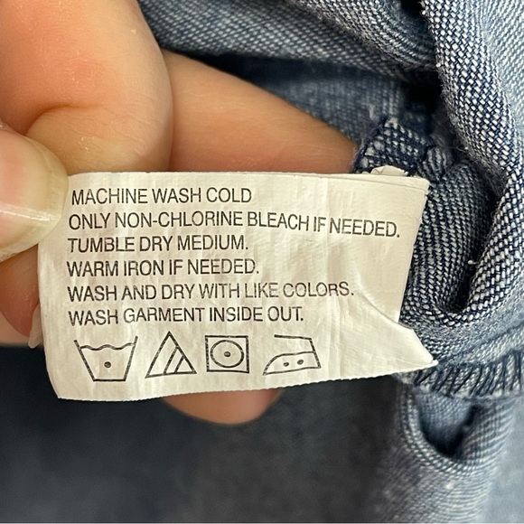 C.E. Schmidt, Chambray Button Down Short Sleeve Shirt Size 4XL. Excellent cond! - Picture 6 of 6